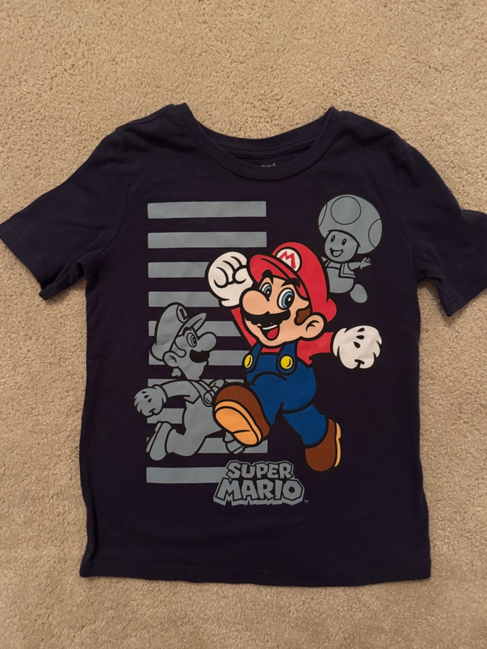 jumping beans Navy Blue Super Mario Graphic Tee